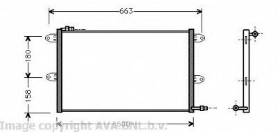 AVA QUALITY COOLING vw5144 -  Конденсатор, кондиционер